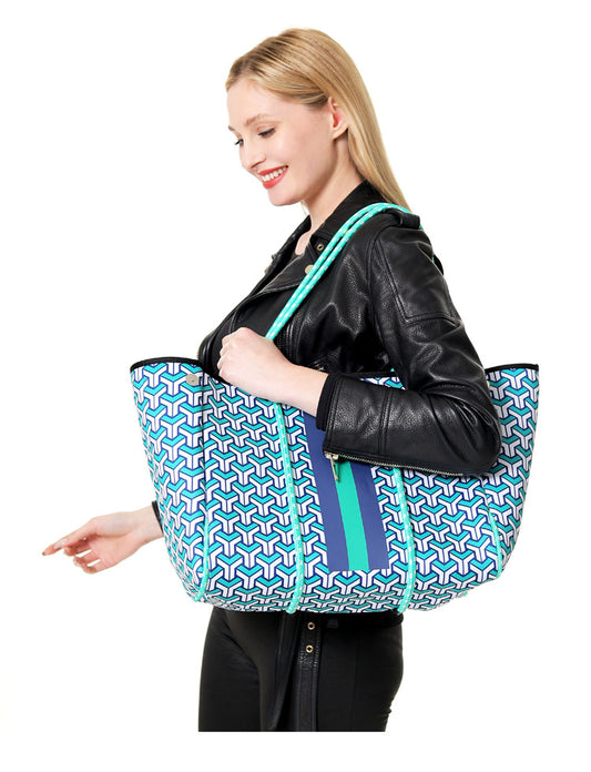 Fashion Neoprene One-shoulder Portable Beach Bag